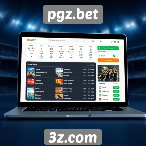 Interface do pgz.bet promete fácil navegação intuitiva